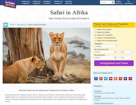 holidayextras-safari.de